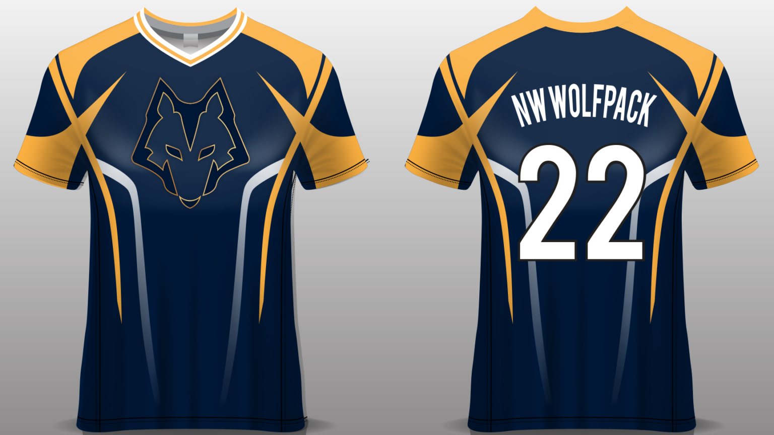 Football Jersey Mock Up for NW Wolfpack