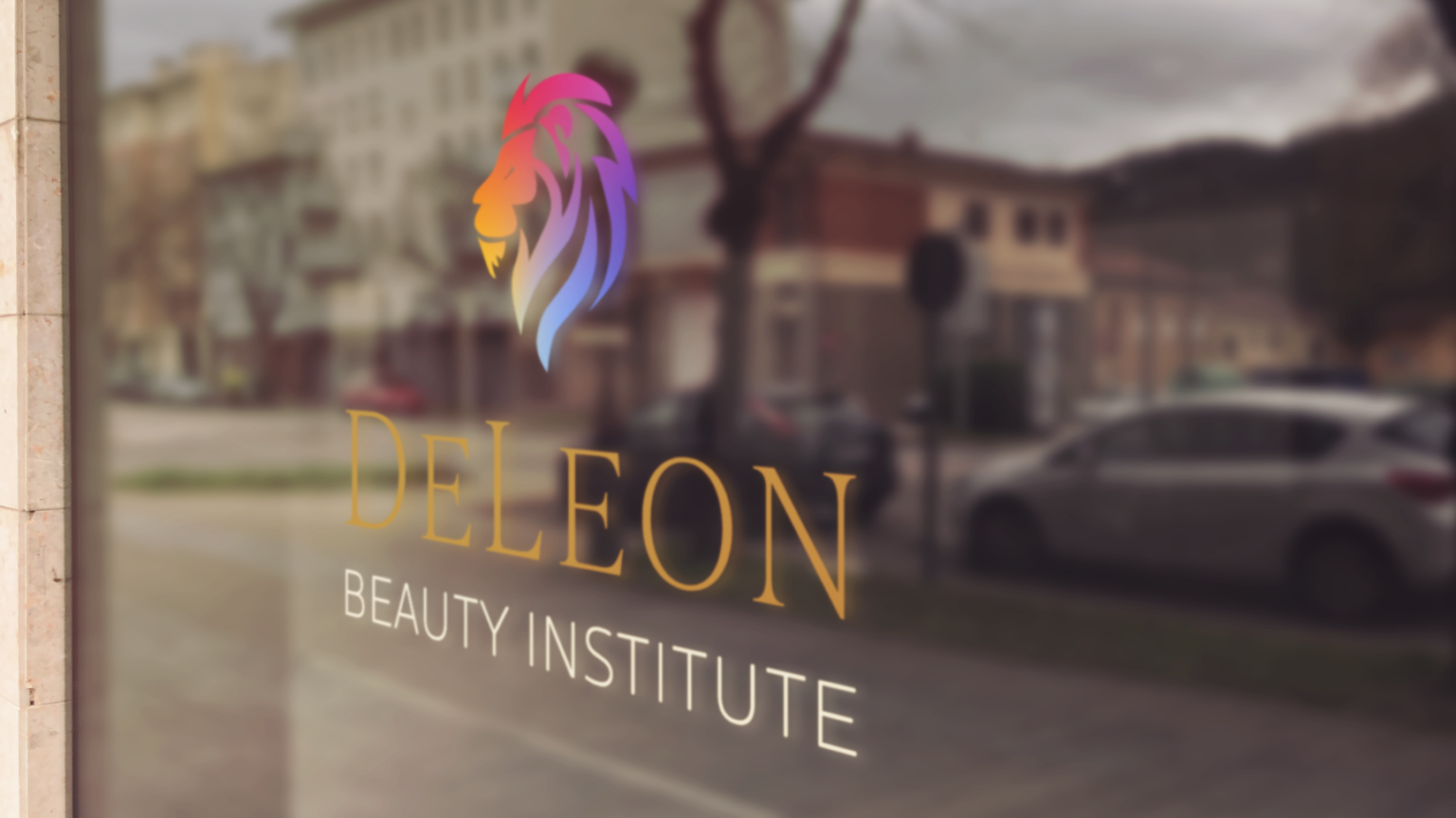 Window Decal Mockup for DeLeon Beauty Institute
