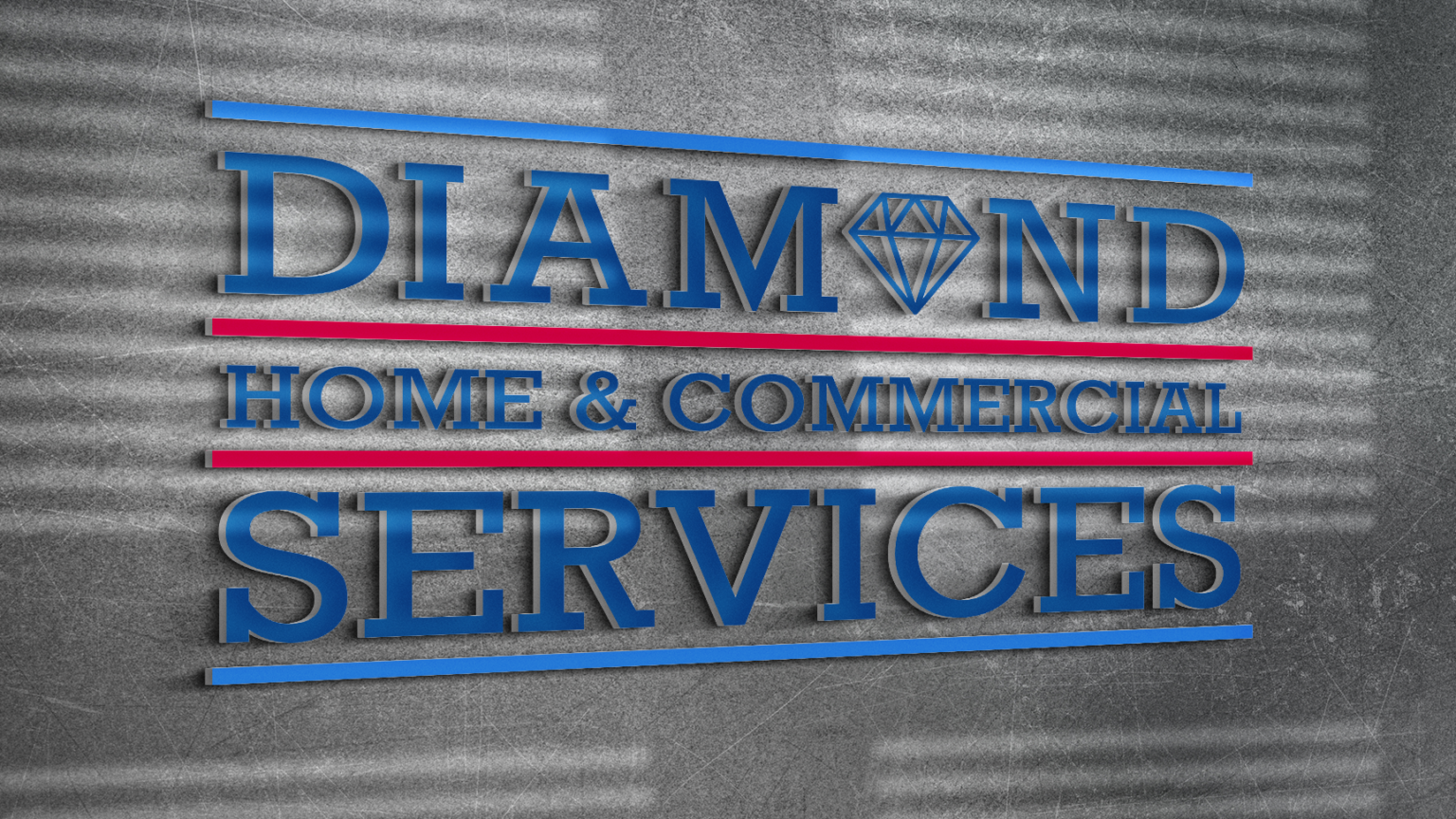 Diamond Home & Commercial Services Logo Wall
